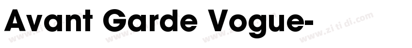 Avant Garde Vogue字体转换